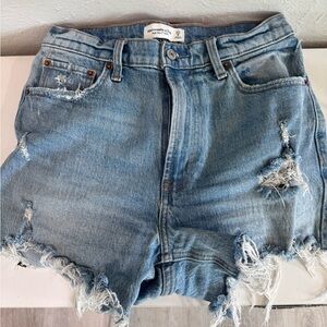 Abercrombie & Fitch Light Blue Jean Shorts